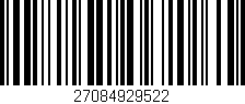 Código de barras (EAN, GTIN, SKU, ISBN): '27084929522'
