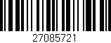 Código de barras (EAN, GTIN, SKU, ISBN): '27085721'