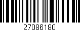 Código de barras (EAN, GTIN, SKU, ISBN): '27086180'