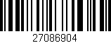 Código de barras (EAN, GTIN, SKU, ISBN): '27086904'