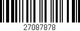 Código de barras (EAN, GTIN, SKU, ISBN): '27087878'