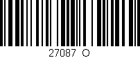 Código de barras (EAN, GTIN, SKU, ISBN): '27087_O'