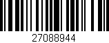 Código de barras (EAN, GTIN, SKU, ISBN): '27088944'