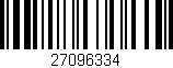 Código de barras (EAN, GTIN, SKU, ISBN): '27096334'