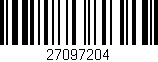 Código de barras (EAN, GTIN, SKU, ISBN): '27097204'