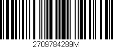 Código de barras (EAN, GTIN, SKU, ISBN): '2709784289M'