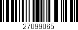 Código de barras (EAN, GTIN, SKU, ISBN): '27099065'