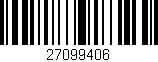 Código de barras (EAN, GTIN, SKU, ISBN): '27099406'