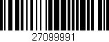 Código de barras (EAN, GTIN, SKU, ISBN): '27099991'