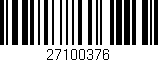 Código de barras (EAN, GTIN, SKU, ISBN): '27100376'