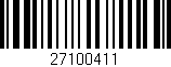 Código de barras (EAN, GTIN, SKU, ISBN): '27100411'