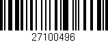 Código de barras (EAN, GTIN, SKU, ISBN): '27100496'