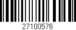 Código de barras (EAN, GTIN, SKU, ISBN): '27100576'