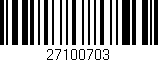 Código de barras (EAN, GTIN, SKU, ISBN): '27100703'