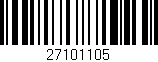 Código de barras (EAN, GTIN, SKU, ISBN): '27101105'
