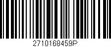 Código de barras (EAN, GTIN, SKU, ISBN): '2710168459P'
