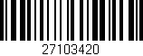 Código de barras (EAN, GTIN, SKU, ISBN): '27103420'