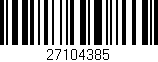 Código de barras (EAN, GTIN, SKU, ISBN): '27104385'