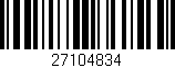Código de barras (EAN, GTIN, SKU, ISBN): '27104834'