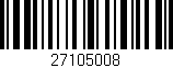 Código de barras (EAN, GTIN, SKU, ISBN): '27105008'