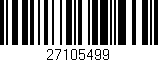 Código de barras (EAN, GTIN, SKU, ISBN): '27105499'