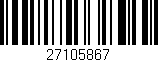 Código de barras (EAN, GTIN, SKU, ISBN): '27105867'