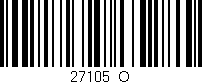 Código de barras (EAN, GTIN, SKU, ISBN): '27105_O'