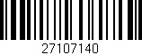 Código de barras (EAN, GTIN, SKU, ISBN): '27107140'