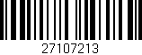 Código de barras (EAN, GTIN, SKU, ISBN): '27107213'