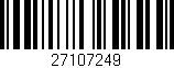 Código de barras (EAN, GTIN, SKU, ISBN): '27107249'