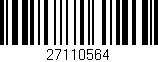 Código de barras (EAN, GTIN, SKU, ISBN): '27110564'