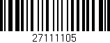 Código de barras (EAN, GTIN, SKU, ISBN): '27111105'