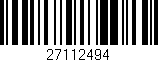Código de barras (EAN, GTIN, SKU, ISBN): '27112494'