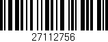 Código de barras (EAN, GTIN, SKU, ISBN): '27112756'