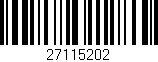 Código de barras (EAN, GTIN, SKU, ISBN): '27115202'