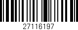 Código de barras (EAN, GTIN, SKU, ISBN): '27116197'