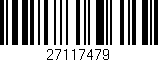 Código de barras (EAN, GTIN, SKU, ISBN): '27117479'