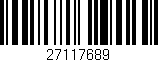 Código de barras (EAN, GTIN, SKU, ISBN): '27117689'