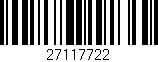 Código de barras (EAN, GTIN, SKU, ISBN): '27117722'