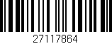 Código de barras (EAN, GTIN, SKU, ISBN): '27117864'