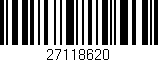 Código de barras (EAN, GTIN, SKU, ISBN): '27118620'