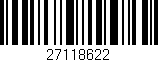 Código de barras (EAN, GTIN, SKU, ISBN): '27118622'