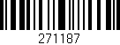 Código de barras (EAN, GTIN, SKU, ISBN): '271187'