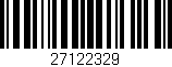 Código de barras (EAN, GTIN, SKU, ISBN): '27122329'