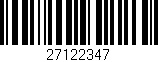 Código de barras (EAN, GTIN, SKU, ISBN): '27122347'