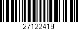 Código de barras (EAN, GTIN, SKU, ISBN): '27122419'