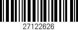Código de barras (EAN, GTIN, SKU, ISBN): '27122626'