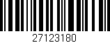 Código de barras (EAN, GTIN, SKU, ISBN): '27123180'
