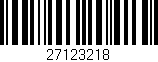 Código de barras (EAN, GTIN, SKU, ISBN): '27123218'