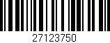 Código de barras (EAN, GTIN, SKU, ISBN): '27123750'